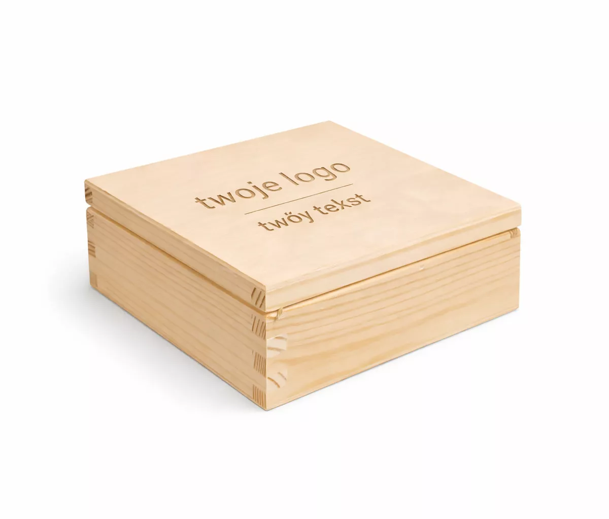 Drewniane pudełko personalizowana z twoim logo lub napisem Driftwood