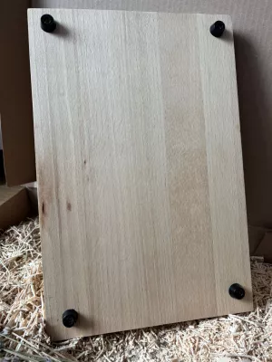 Bukowa deska do krojenia klejona driftwood personalizowana