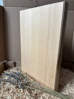 Bukowa deska do krojenia klejona driftwood personalizowana