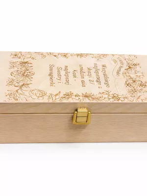 Drewniane pudełko na wino personalizowane na wszystkie okazje Driftwood