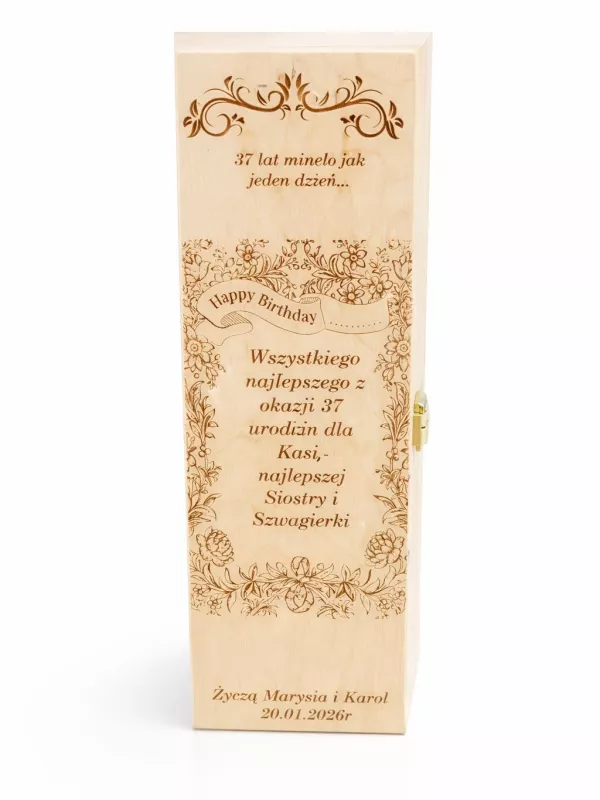 Produkt Drewniane pudełko na wino personalizowane na wszystkie okazje Driftwood Zdjęcie