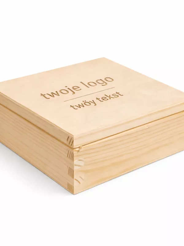 Produkt Drewniane pudełko personalizowana z twoim logo lub napisem Driftwood Zdjęcie