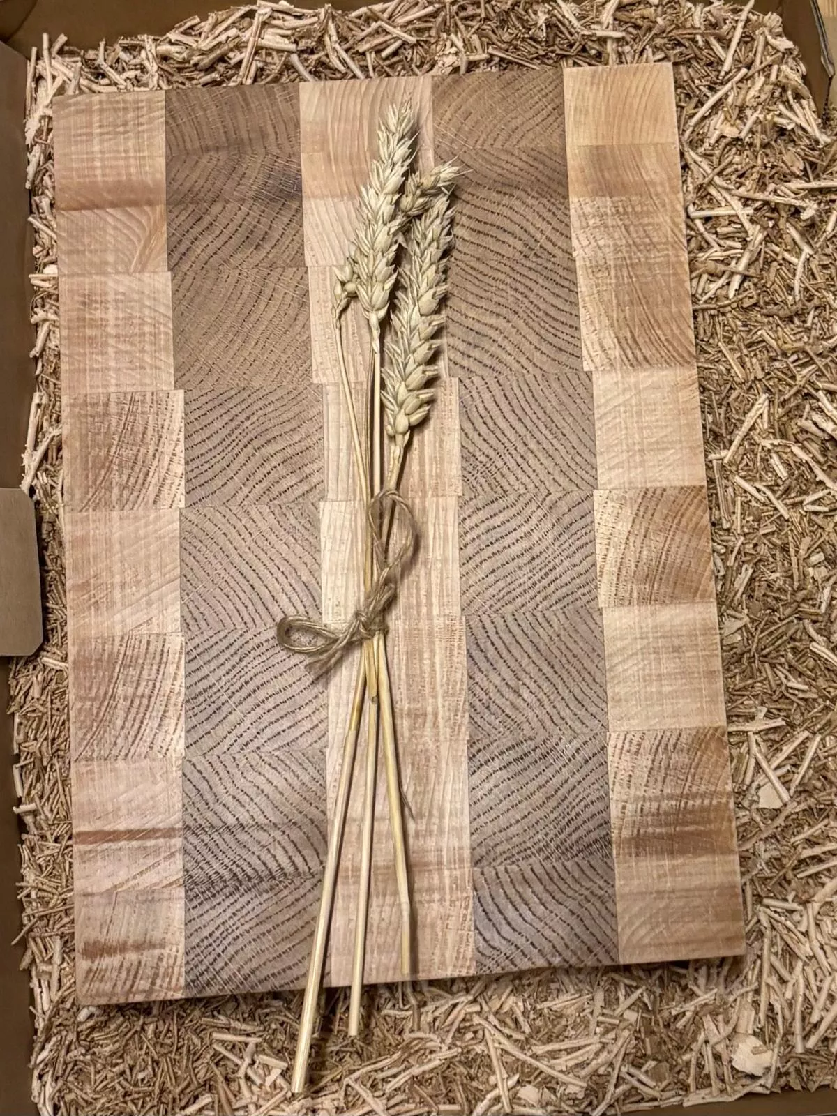 deska do krojenia  sztorcowa dębowo-bukowa driftwood twój grawer  twoje logo twój tekst personalizowana