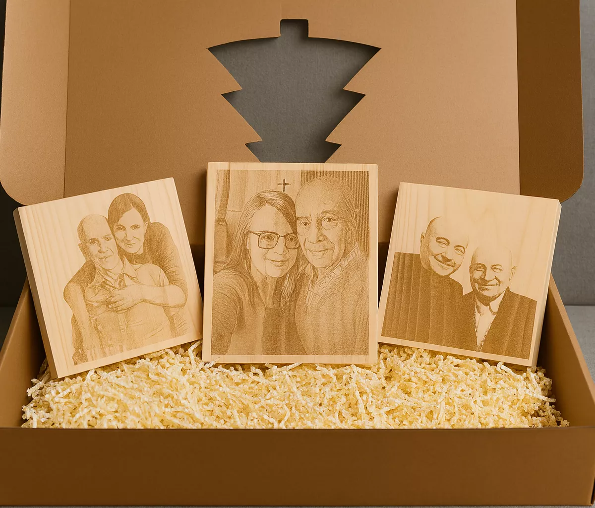 Portret grawerowany na drewnie na bazie Twojego zdjęcia –  Driftwood