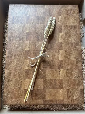 Deska do krojenia sztorcowa dębowa 30 na 40 Driftwood nr 13