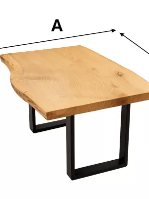 Dębowy stolik kawowy monolit Driftwood