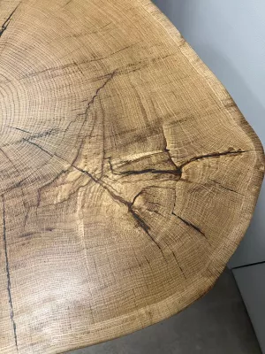 Stolik kawowy z Plastra dębowego Driftwood