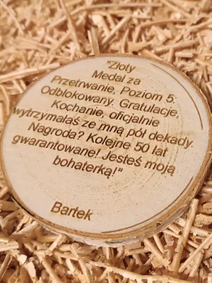 Medal na różne okazje personalizwaony