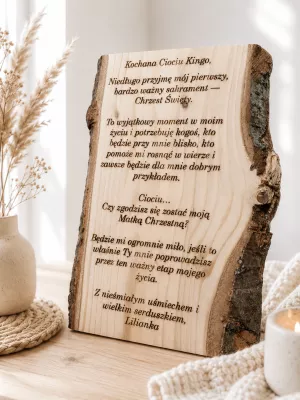 Personalizowany list drewniany Driftwood