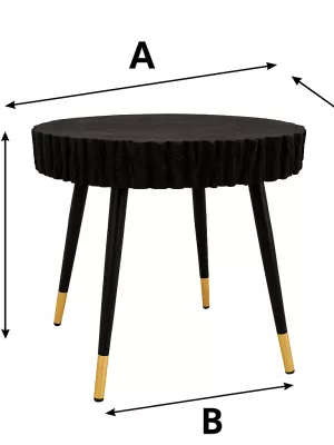 Stolik kawowy opalany Shou Sugi Ban