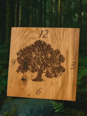 Zegar Dębowy kolekcja "Serce dębu"