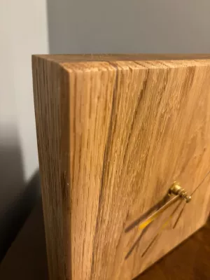 zegar debowy minimalistyczny driftwod pod grawer