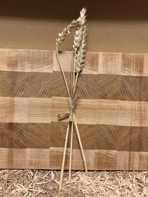 deska do krojenia  sztorcowa dębowo-bukowa driftwood twój grawer  twoje logo twój tekst personalizowana