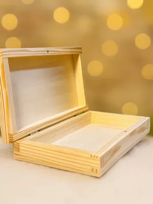 Drewniana szkatułka pudełko pod grawer na wszystkie okazje Driftwood