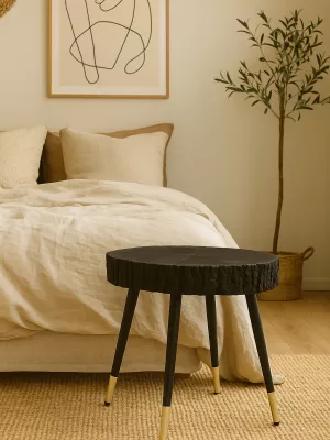 Stolik kawowy opalany Shou Sugi Ban