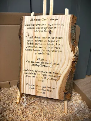 Personalizowany list drewniany Driftwood