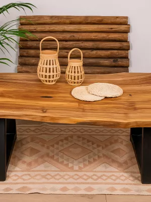 Stolik kawowy z drewna orzecha amerykańskiego monolit Driftwood