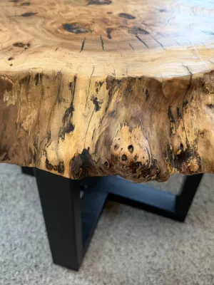 Stolik kawowy z plastra wiązu driftwood 2