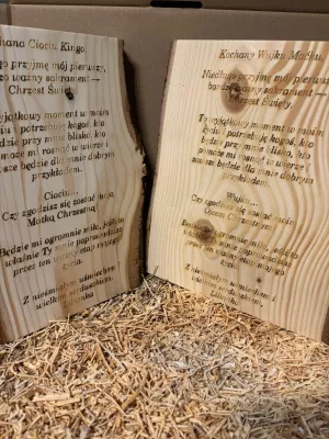 Personalizowany list drewniany Driftwood