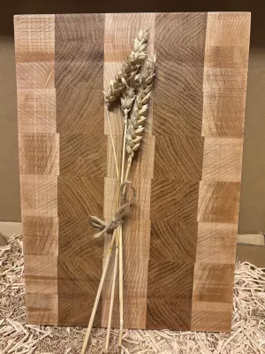 deska do krojenia  sztorcowa dębowo-bukowa driftwood twój grawer  twoje logo twój tekst personalizowana