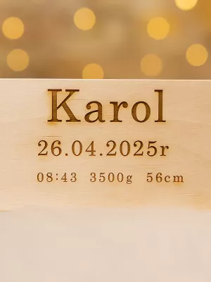 Drewniana szkatułka pudełko pod grawer na wszystkie okazje Driftwood