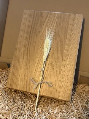 Dębowa deska do krojenia gruba solidna na prezent pod grawer nr 1