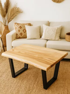 Jesionowy stolik kawowy monolit Driftwood