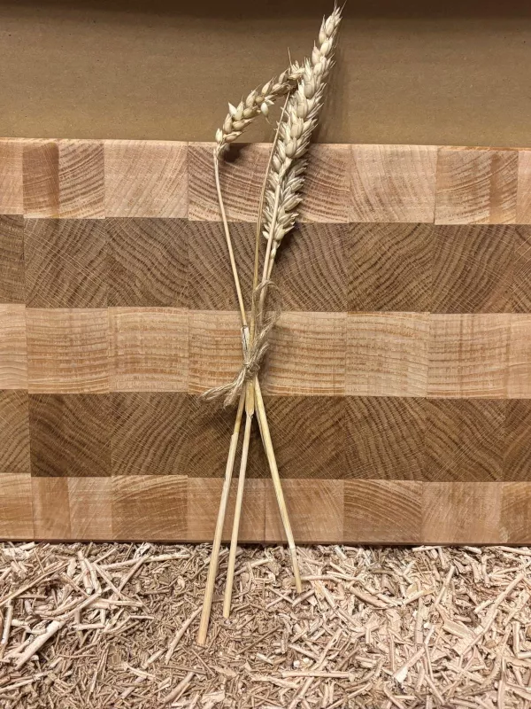 Produkt Deska do krojenia sztorcowa dębowo bukowa driftwood Pod grawer  personalizowana na prezent , na różne okazje premium Zdjęcie