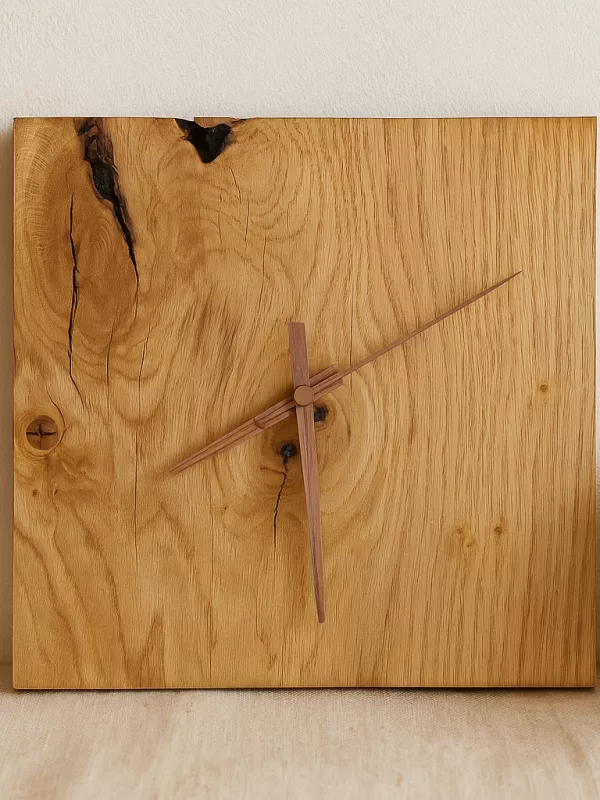 Produkt Dębowy zegar ścienny lub stojący Driftwood Zdjęcie