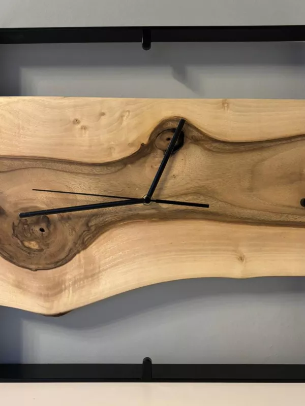 Produkt Drewniany zegar ścienny w metalowej ramie Driftwood Zdjęcie