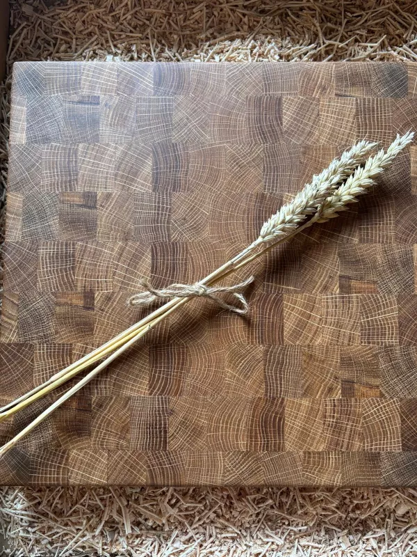 Produkt Deska do krojenia sztorcowa dębowa 30 na 30 Driftwood nr 15 Zdjęcie