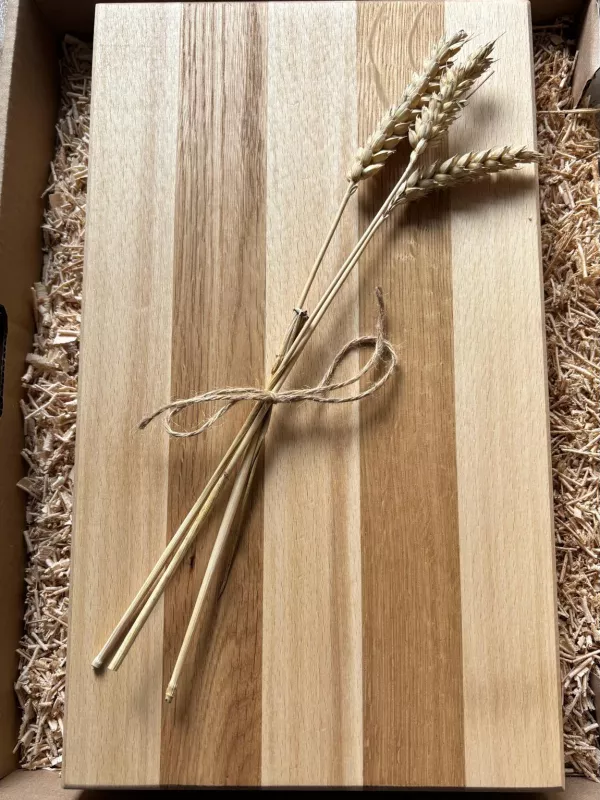 Produkt Deska do krojenia klejona z buku i dębu - Driftwood premium pod grawer Zdjęcie