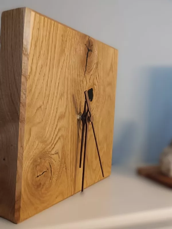 Produkt Dębowy zegar ścienny lub stojący Driftwood Zdjęcie